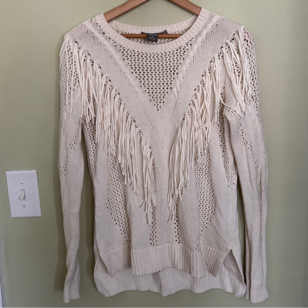 Kate & Mallory Fringe Sweater Medium